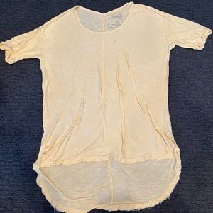 We The Free Small Eggshell Yellow T-shirt